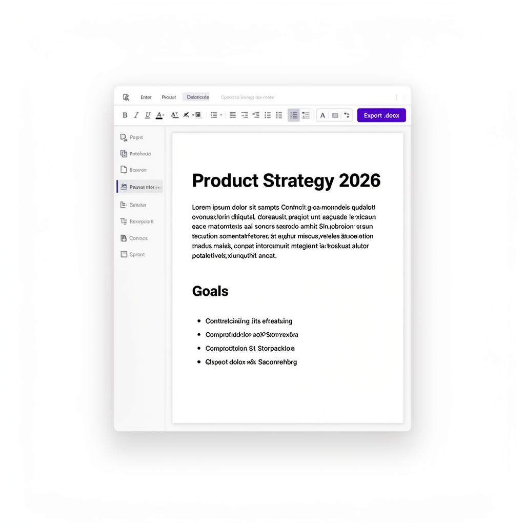 Documents editor screenshot