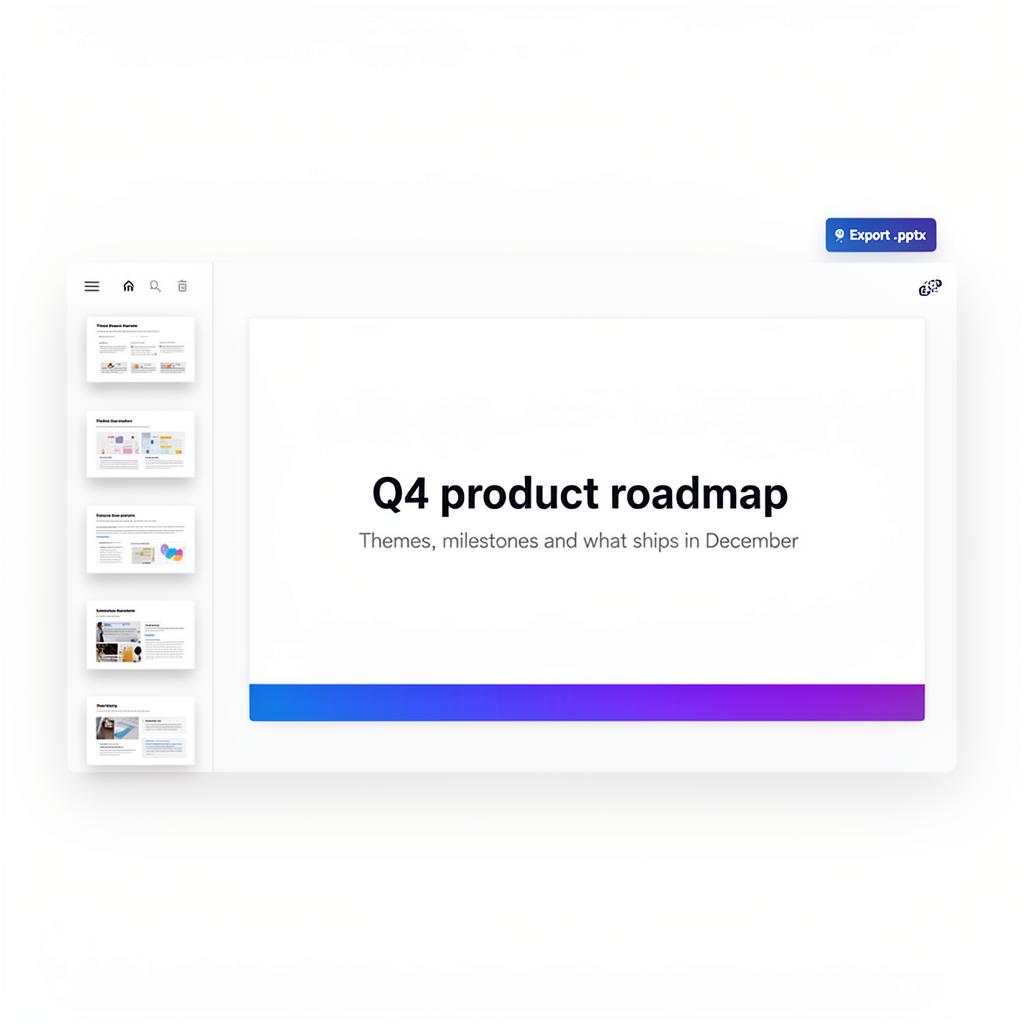 Presentations editor screenshot